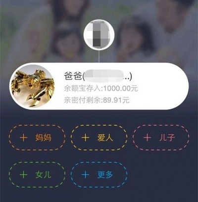 　　据消息人士透露，支付宝将于近期推出一项全新功能：家庭账户，该功能类似于银行卡的副卡功能，方便家庭用户消费、理财。