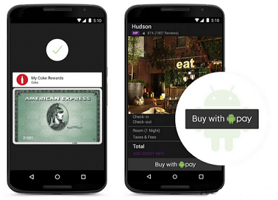 谷歌Android Pay必知详情：依赖NFC技术安全性高