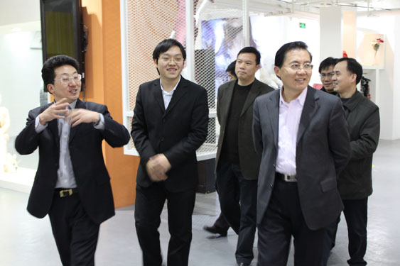 江苏省科技厅朱克江厅长视察利奥创新科技