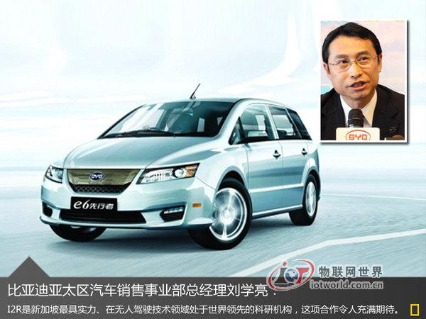 比亚迪与新加坡建智能交通 研发自动驾驶－－物联网世界网